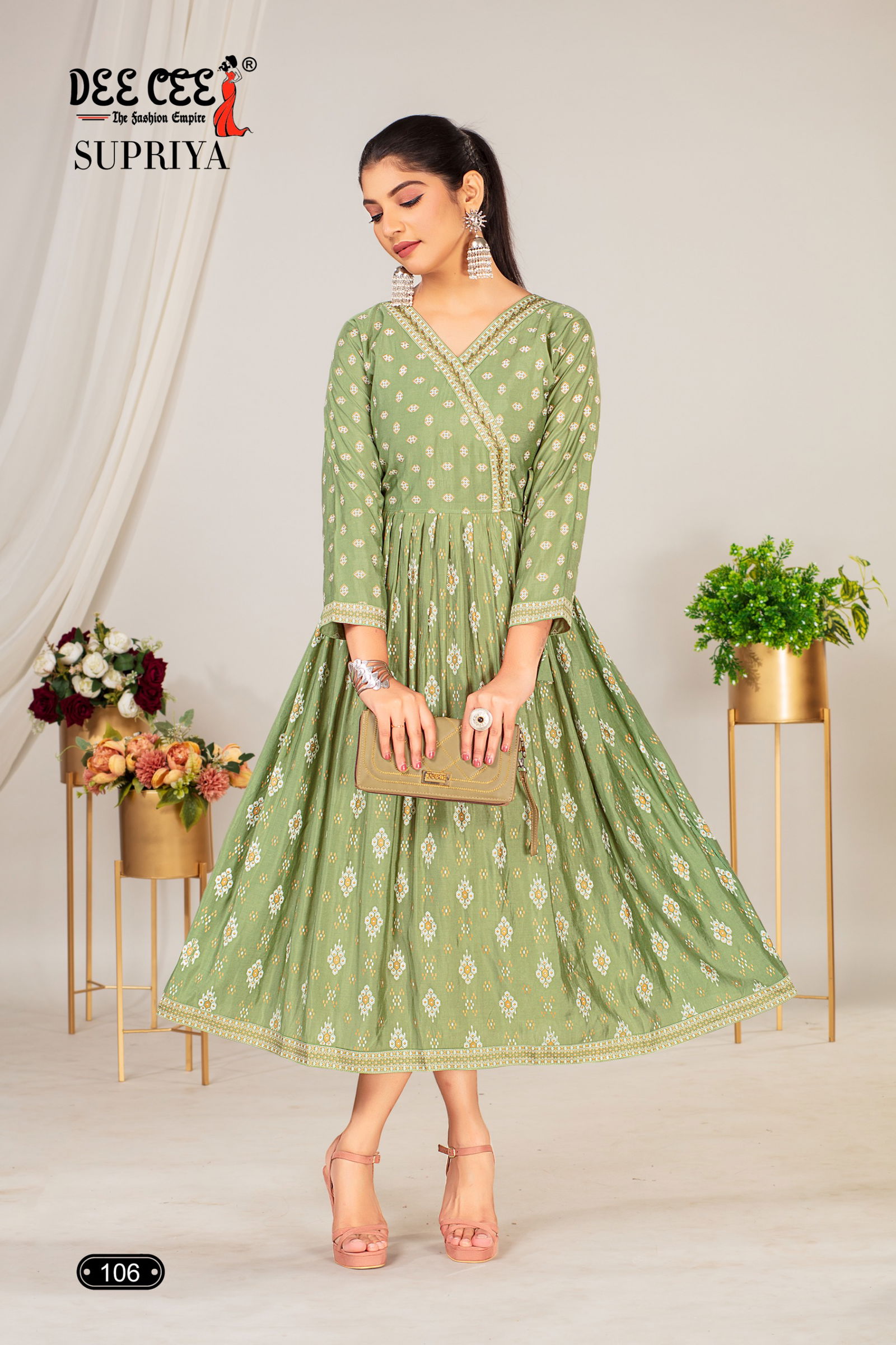 Supriya By Deecee Dobby Digital Printed Kurti Wholesale Shop In Surat
